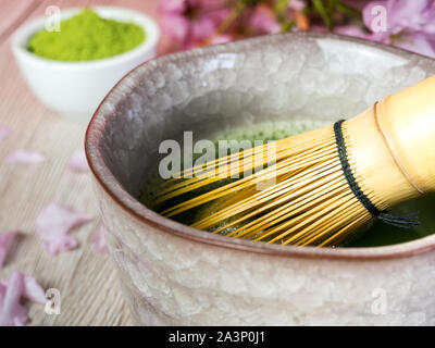 Matcha cerimonia del tè Foto Stock