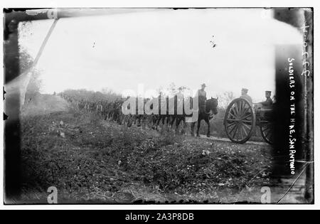 I soldati a escursione, San Antonio Foto Stock