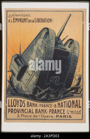 Souscrivez un l'Emprunt de la Liboeration! Lloyds Bank (Francia) e National Provincial Bank (Francia) Limited Foto Stock