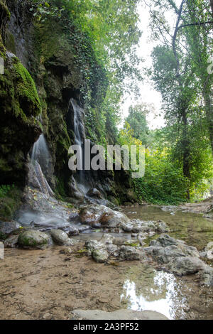 Belle cascate in natinal park Krka, Croazia. Foto da Skradinski buk Foto Stock