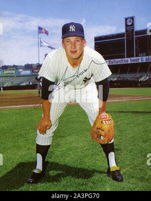 Anni sessanta era il colore foto souvenir di star New York Yankees player Tom Tresh. Foto Stock