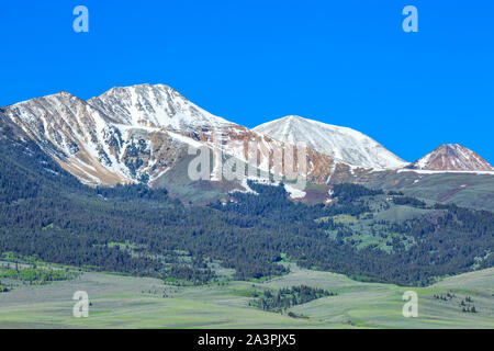 Lima picchi e colline vicino a lima, montana Foto Stock