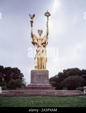 Statua Repubblica per il mondo dell'Columbian Exposition, Chicago, Illinois Foto Stock