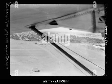 Il Sudan. Il governo di Khartoum. Vista aerea. Incontro del bianco e del blu Nilo Foto Stock
