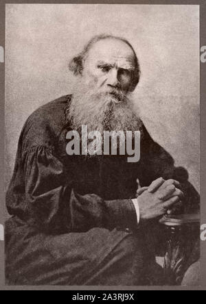 Conte Leo Tolstoj (1828 - 1910) era un autore russo che è considerato come uno dei più grandi autori di tutti i tempi. Egli ha ricevuto più candidature per la Foto Stock