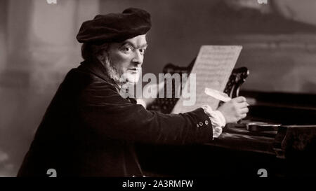 Wilhelm Richard Wagner (1813 - 1883) era un compositore tedesco, direttore del teatro, polemista, e il conduttore che è conosciuta principalmente per le sue opere Foto Stock