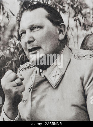 Hermann Wilhelm Göring (1893 - 1946) era un politico tedesco e leader militare così come uno dei più potenti figure nel partito nazista (NSDAP), Foto Stock