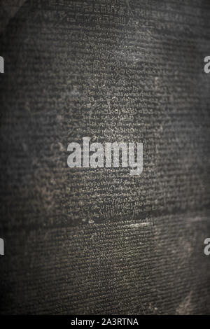 Close up di Rosetta Stone Foto Stock
