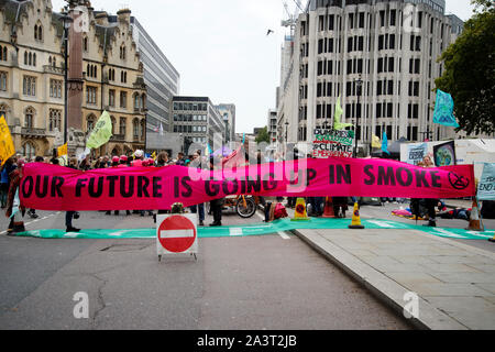 Estinzione della ribellione, Londra centrale, 8 ottobre 2019 Foto Stock