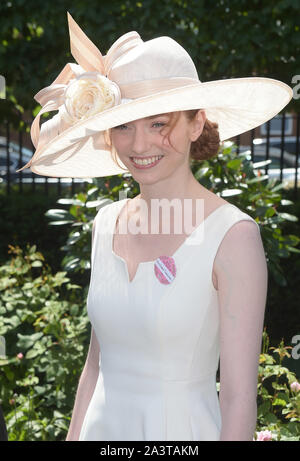 Foto deve essere accreditato ©Jeff Spicer/Alfa premere 079804 18/06/2015 Eleanor Tomlinson al Signore giorno Royal Ascot 2015 in Berkshire Foto Stock