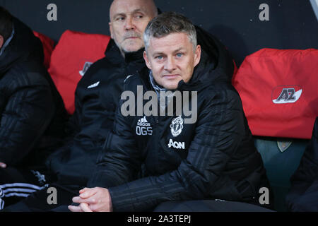 L'Aia, Paesi Bassi - 3 ottobre 2019: Ole Gunnar Solskjaer (Manchester United) nella foto durante il 2019/20 UEFA Europa League gruppo L corrispondono. Foto Stock