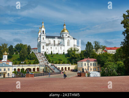 Vitebsk, Bielorussia, santa Cattedrale dell Assunzione sul presupposto Hill Foto Stock