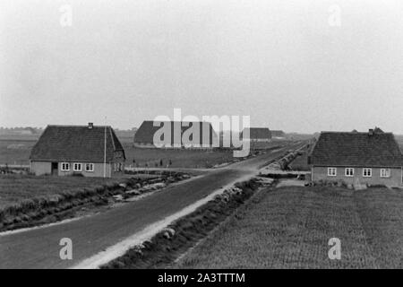 Adolf-Hitler-Koog, Schleswig-Holstein, 1936. Adolf Hitler Koog in Schleswig-Holstein, 1936. Foto Stock