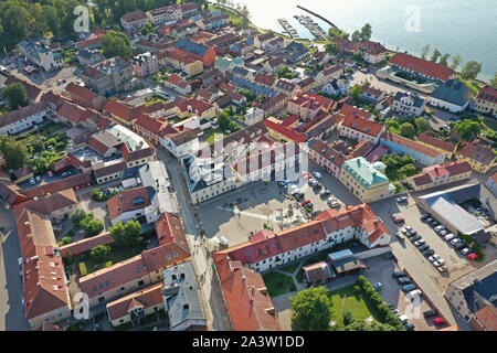 VADSTENA 20190719Drönarbild över Vadstena. Drone foto di Vadstena. Foto Jeppe Gustafsson Foto Stock