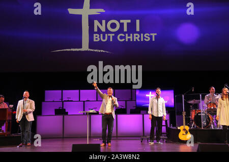 Il culto presso Thomas Road Baptist Church di Lynchburg, VA, Stati Uniti d'America Foto Stock