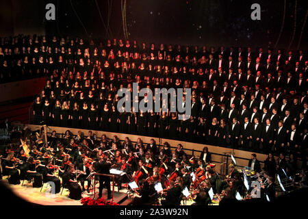 Lynchburg, VA, Stati Uniti d'America. Liberty University School of Music gli studenti di eseguire nel loro annuale concerto di Natale. Foto Stock