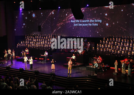 Il culto presso Thomas Road Baptist Church di Lynchburg, VA, Stati Uniti d'America Foto Stock