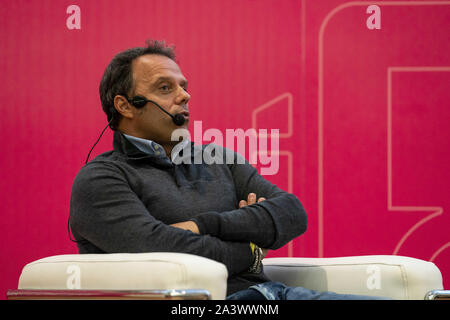 Ottobre 10, 2019, Trento, Italia: LORIS CAPIROSSI assiste â€˜Il Festival dello sportâ€™ a Trento, Italia. (Credito Immagine: © James Gasperotti/ZUMA filo) Foto Stock