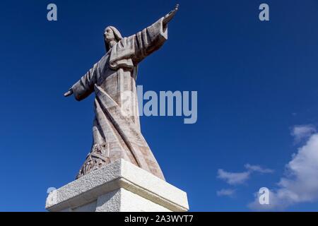 Statua di Cristo Re in GARAJAU, isola di Madeira, Portogallo Foto Stock