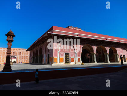 Diwan-i-Khas era una udienza privata sala dei maharajas nel palazzo di città, Rajasthan, a Jaipur, India Foto Stock