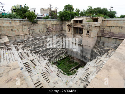 Dhabhai ka Kund stepwell, Rajasthan, Bundi, India Foto Stock