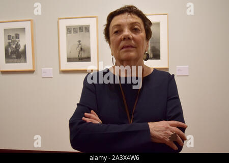 Guanajuato, Gto. 09 agosto 2019. La fotógrafa Graciela Iturbide presenta su exposición "habla Cuando la luz', que se compone de 150 piezas en el museo Conde Rul, dentro de la edición 47 del Festival Internacional Cervantino. Foto: Rafael Montero/DAMMPHOTO Foto Stock