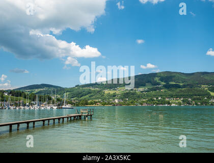 Il lago di 'Mondsee" in Austria Foto Stock