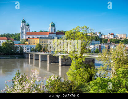 Skyline da Passau Foto Stock