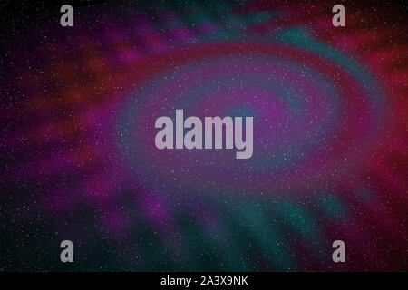 Un abstract starry deep space spirale immagine di sfondo. Foto Stock