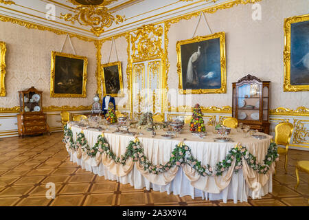 Interno del Palazzo di Caterina a San Pietroburgo, Russia. Foto Stock