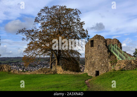 Kendal Castle, parco nazionale del distretto dei laghi, cumbria, Regno Unito gb Foto Stock