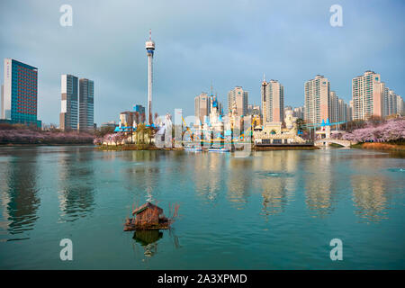 Lotte World magica isola di Seoul, Corea del Sud Foto Stock