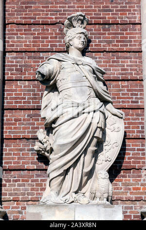 La gate di Berlino in Wesel, l'unica porta cittadina conservata e parte della fortezza Foto Stock