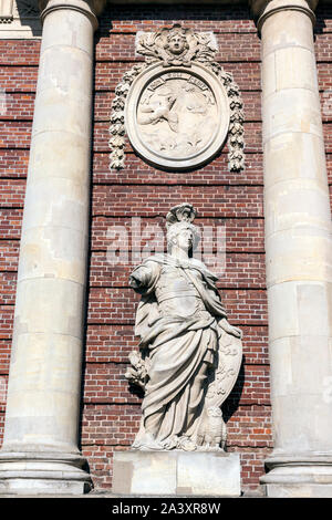 La gate di Berlino in Wesel, l'unica porta cittadina conservata e parte della fortezza Foto Stock