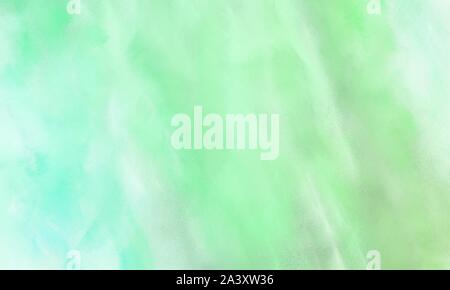 Bella spazzolata con sfondo colorato Il tè verde turchese pallido e melata dipinte a colori. Foto Stock