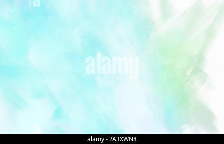 Bellissimo sfondo spazzolato con colorati Ciano chiaro, turchese pallido e fumo bianco verniciato colore. Foto Stock