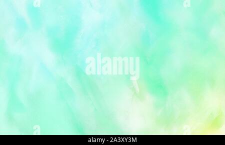 Bella grungy spazzolato con sfondo colorato turchese pallido e beige e aqua marine dipinte a colori. Foto Stock