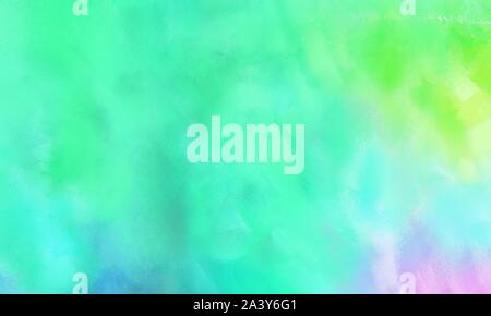 Bella grungy spazzolato con sfondo colorato turchese, grigio chiaro e aqua marine dipinte a colori. Foto Stock