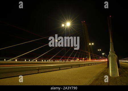 Puente de la Hispanidad en Valladolid, Castilla y Leon, España Foto Stock