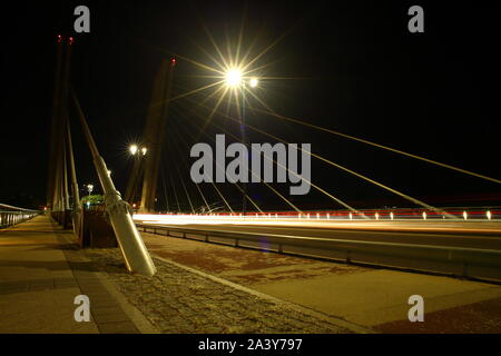 Puente de la Hispanidad en Valladolid, Castilla y Leon, España Foto Stock