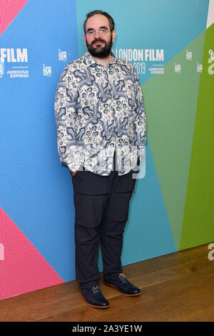 Londra, Regno Unito. 10 ottobre, 2019. Thomas Clay assiste BFI London Film Festival Fanny Lye consegnare'd premiere al BFI Southbank, Londra London, Regno Unito - 10 ottobre 2019 Credit: Nils Jorgensen/Alamy Live News Credito: Nils Jorgensen/Alamy Live News Foto Stock