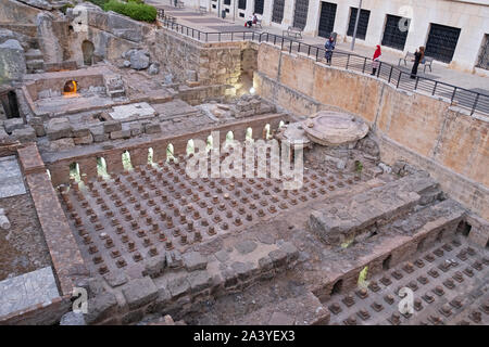 Bagni romani, Downtown, Beirut, Libano Foto Stock