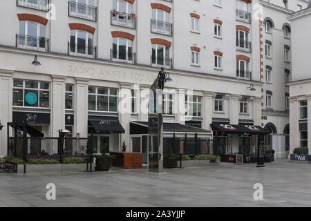 Casa di Zen, una raffinata cucina Asiatica ristorante nel quartiere della Cattedrale di Belfast presso il St Anne's Square, Belfast. Foto Stock