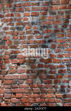 Weathered muro di mattoni Foto Stock
