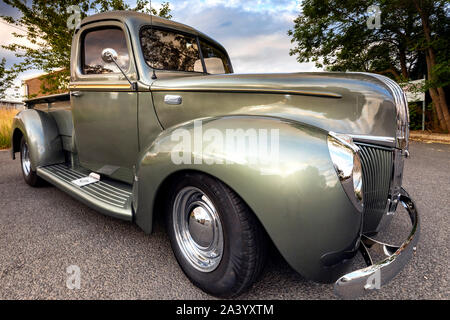 Ripristinato American custom Ford 1941 mezza tonnellata pickup truck, STOKESLEY, Regno Unito Foto Stock