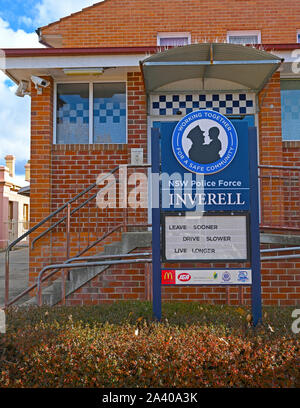 Il Inverell stazione di polizia nel nord del New South Wales, Australia Foto Stock