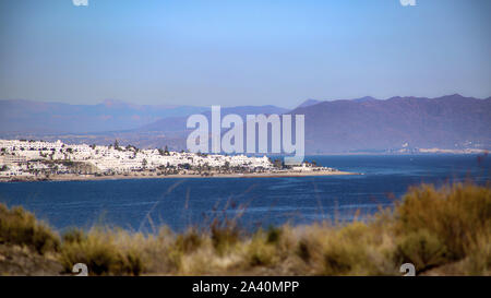 La vista su Mojacar Playa Spagna Foto Stock