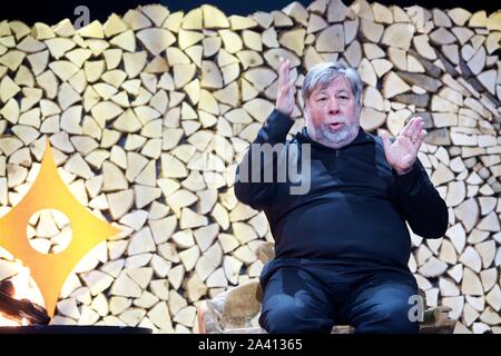 Nordic Business Forum. 2019. A Helsinki, Finlandia, 10 ottobre 2019.Steve Wozniak, inventore americano, ingegnere elettronico, programmatore, filantropo, un Foto Stock