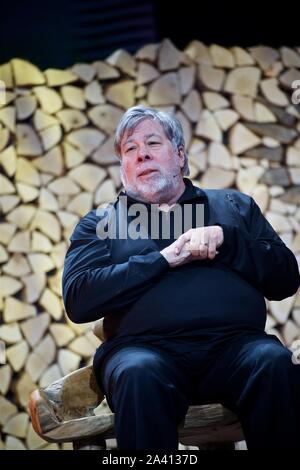 Nordic Business Forum. 2019. A Helsinki, Finlandia, 10 ottobre 2019.Steve Wozniak, inventore americano, ingegnere elettronico, programmatore, filantropo, un Foto Stock