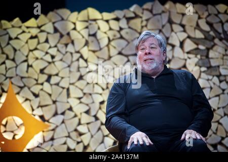 Nordic Business Forum. 2019. A Helsinki, Finlandia, 10 ottobre 2019.Steve Wozniak, inventore americano, ingegnere elettronico, programmatore, filantropo, un Foto Stock